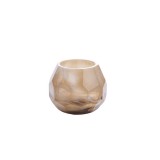 TEALIGHT LIZA GLASS SAND CREAM - CANDLE HOLDERS, CANDLES